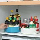 360 Вращающийся поднос Non-Slip Кухня контейнеры для хранения приправ для хранения закуски органайзер для косметики ящик для хранения для ванной комнаты