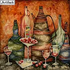 ARTBACK 5D DIY Алмазная картина пищевая роспись значок полный квадратный Художественный набор алмазной вышивки 3d Стикер Украшение