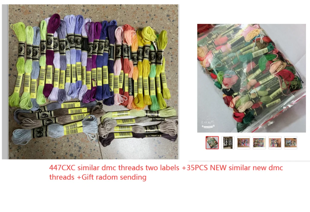 

Embroidery Thread 447+35NEW color D*mc Colors Embroidery Floss Cross Stitch Kit Premium Rainbow Embroidery DIY Threads 5