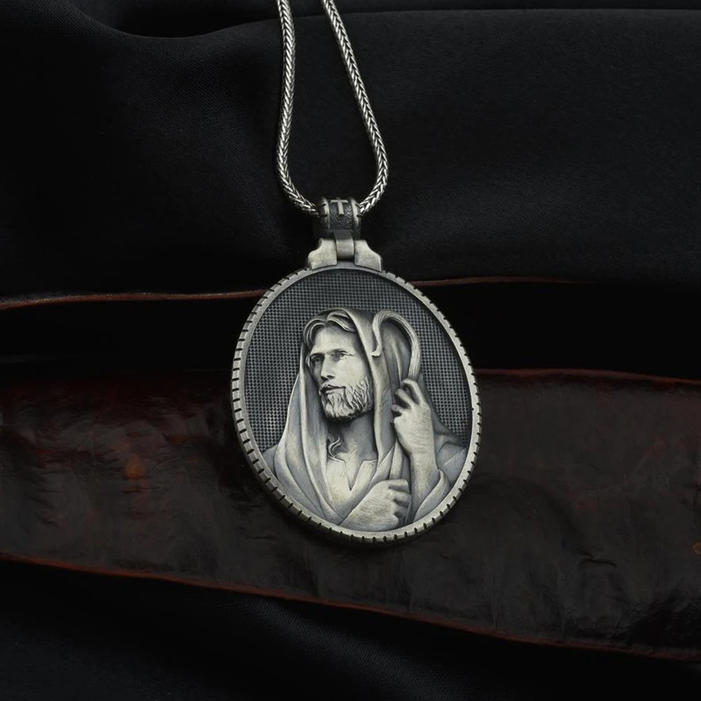 

Christianity Christ Jesus Savior Shepherd Pendant Necklace Men's Catholic Religious Tag Accessories Chains Pendants Necklaces