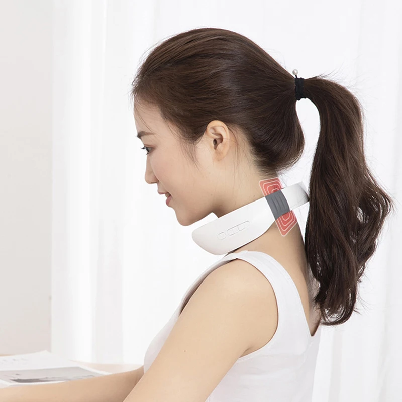 

Электрический импульсный массажер для шеи и спины, инфракрасный нагреватель для лечения шейного позвонка, массажер для плеч, рельефный инс...