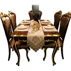 Роскошная скатерть BEI в европейском стиле, элегантный жаккардовый Плетеный нескользящий столовый декоративный обеденный коврик