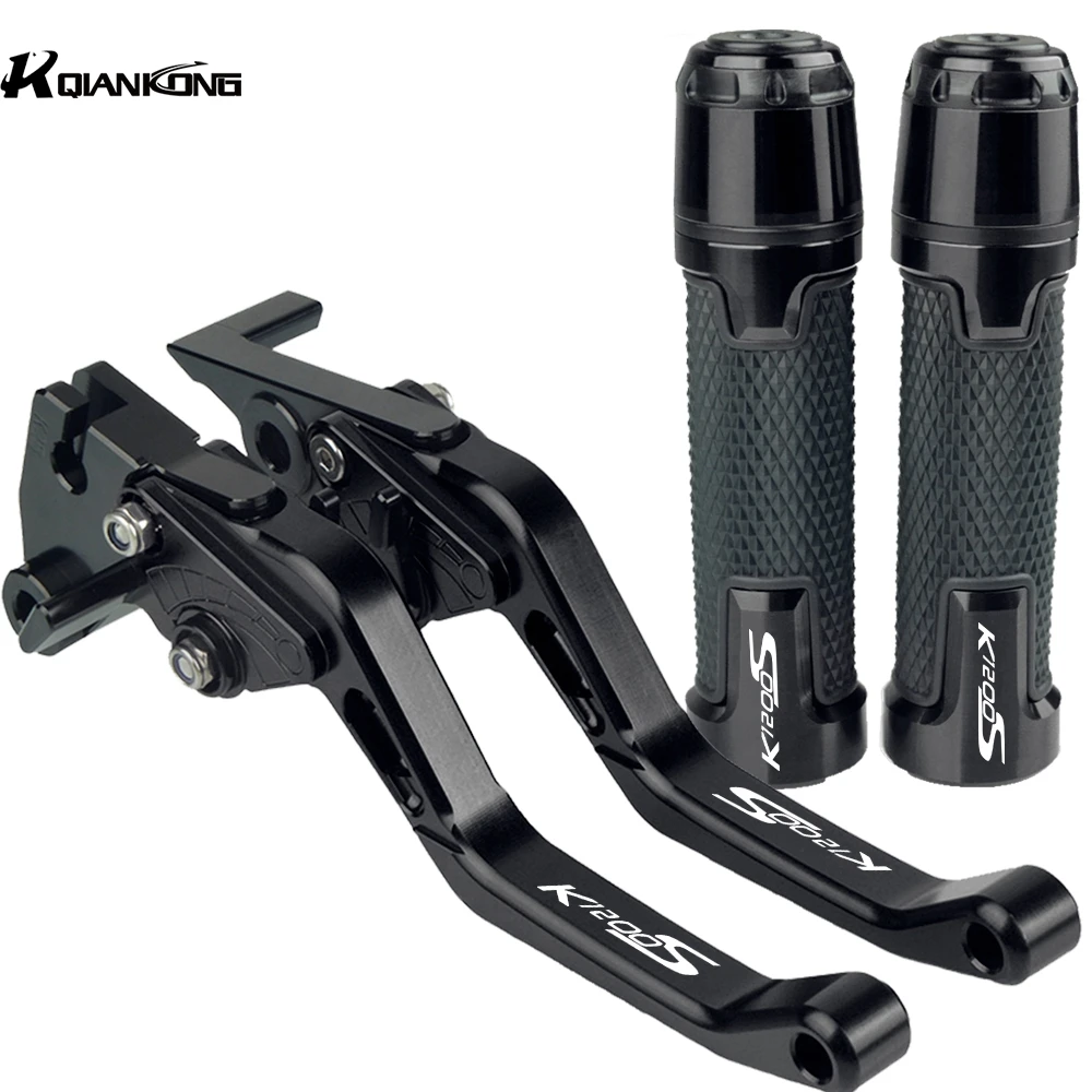 

Мотоциклетные регулируемые алюминиевые короткие рычаги тормоза и сцепления с ЧПУ, ручка руля для BMW K1200S K1200 S 2004 2005 2006 2007 2008
