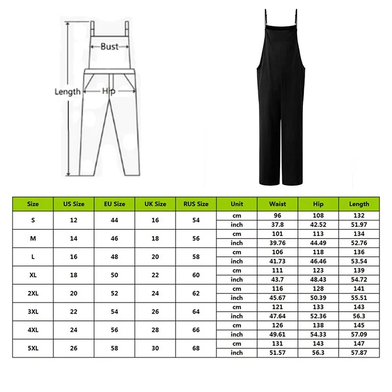 

Women Strap Loose Jumpsuit Summer Casual Wide Leg Pants Solid Dungaree Bib Overalls Sleeveless Oversized Cotton Linen Jumpsuits