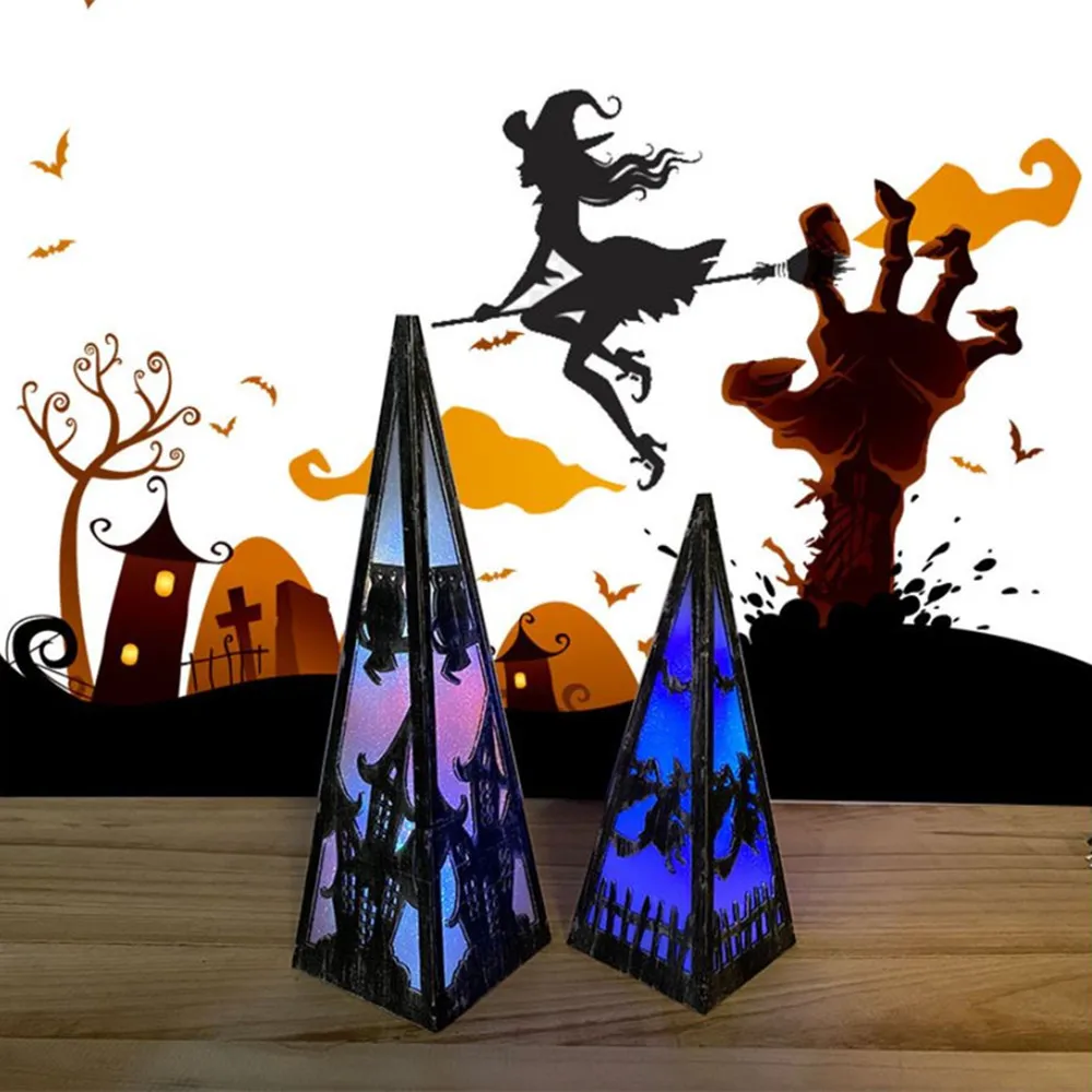 1 5 м 10Led Хэллоуин Тыква призрак скелеты летучая мышь паук светодиодный светильник