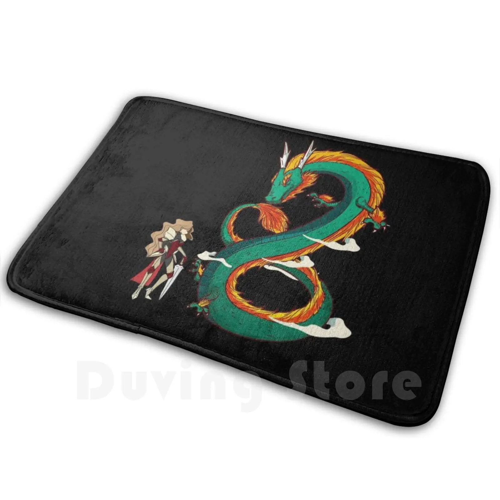 

The Girl And The Dragon Carpet Mat Rug Cushion Soft Non-Slip Anime Japan Movie Film Dragon Japanese Animation Anime Girl
