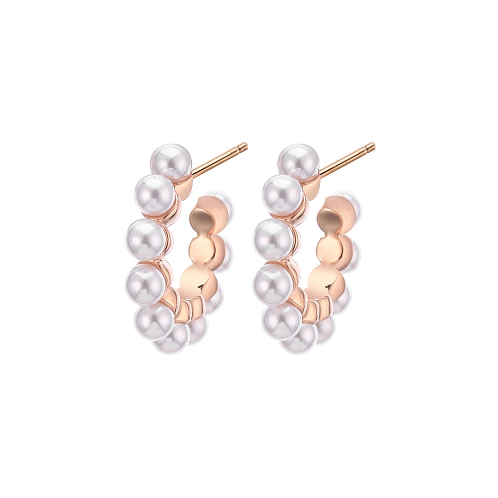 Жемчужные серьги кольца для женщин изящные модные подвески в форме капли