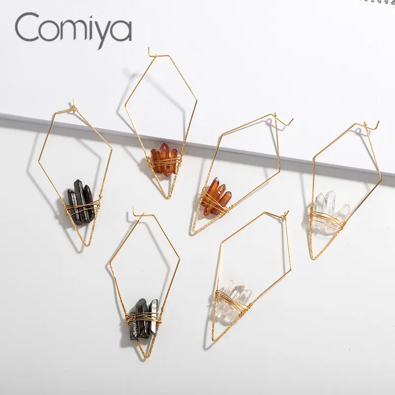 Серьги-подвески золотого цвета из цинкового сплава | Украшения и аксессуары