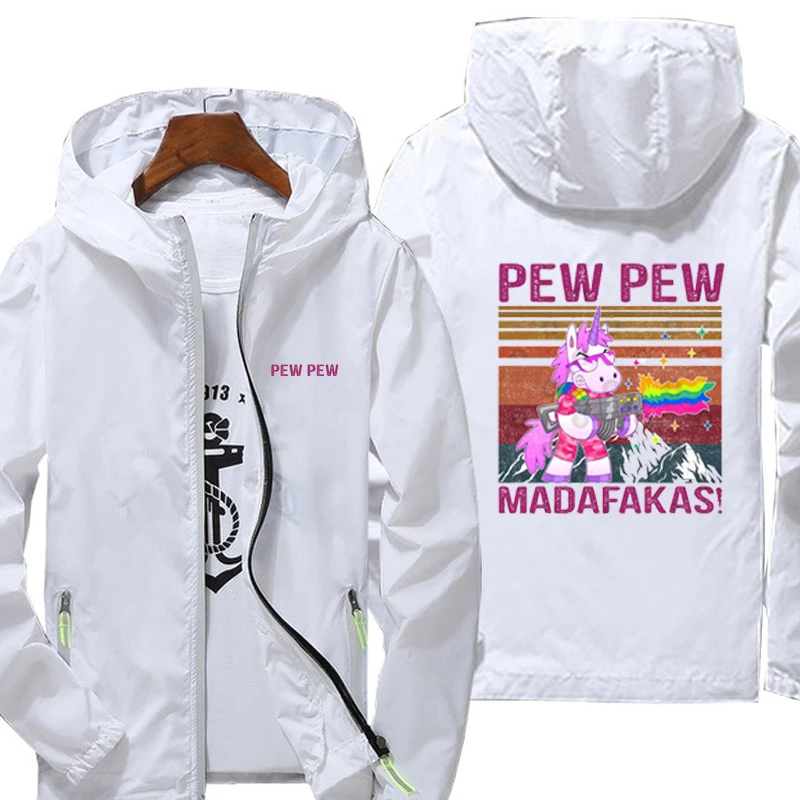 

Pew Pew Madafakas Reflective clothing jacket men autumn outdoor hooded zipper jacket unisex large size Sun protection jacket