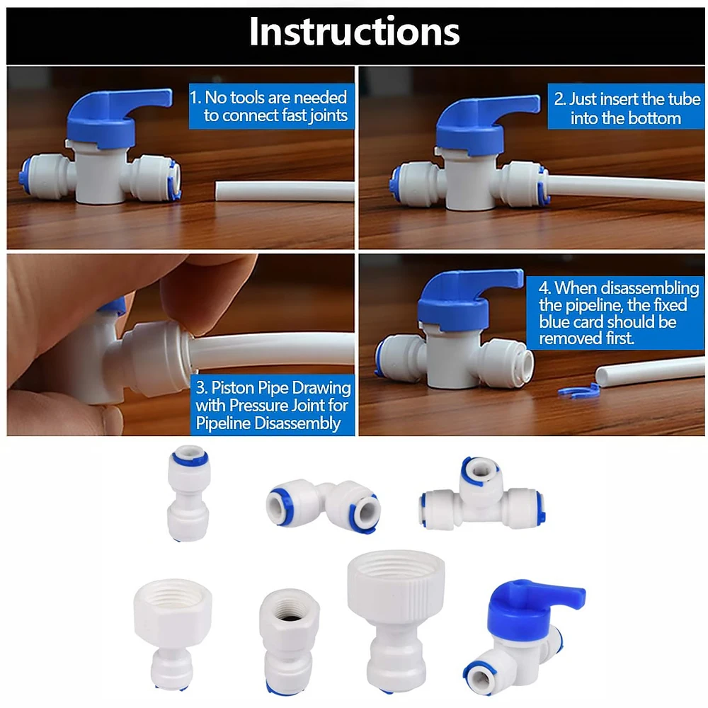 Комплект соединителей для водяного шланга и встроенного запорного клапана