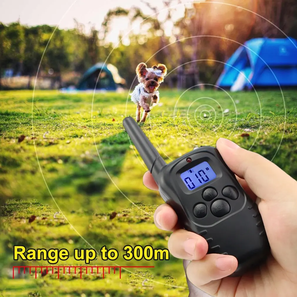 

Электрический ошейник для дрессировки собак с ЖК-дисплеем, пульт дистанционного управления, водонепроницаемый, Перезаряжаемый для всех ра...