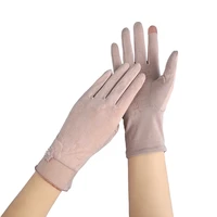 yd4047 women gloves summer sun protection fingerless ladies anti uv driving bicycling ultra thin breathable women gloves