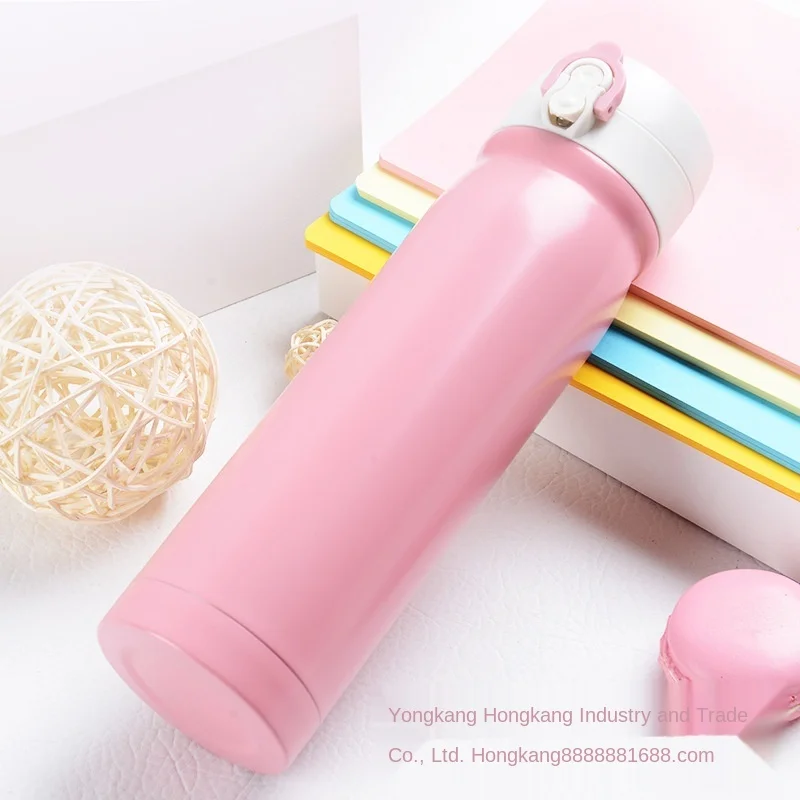 

New Type of Vehicle-mounted Stainless Steel Vacuum Flask Portable Double-layer Vacuum Insulation High-grade Vacuum Flask