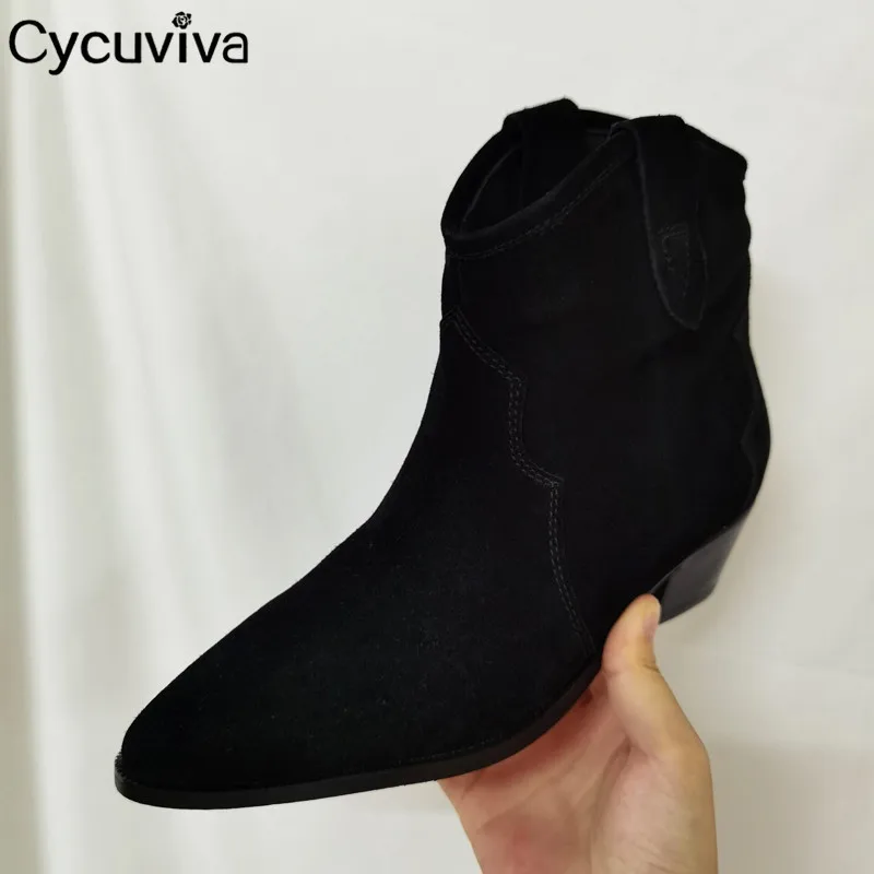 Распродажа Детские замшевые Полусапоги Челси на массивном каблуке короткие