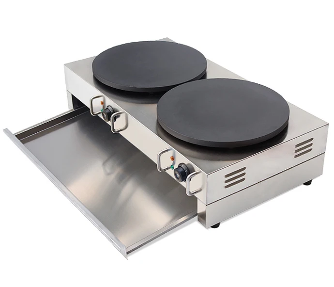 Stainless Steel Electric Crepe Pancake Scones Naan Bread Maker Machine | Бытовая техника