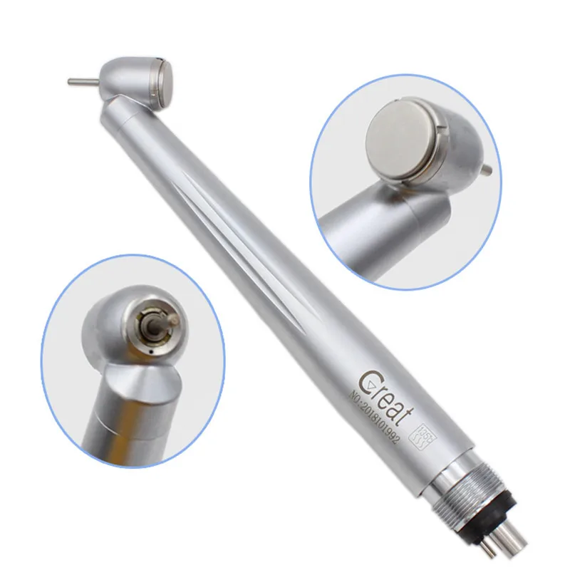 4Holes/2Holes Dental 45 Degree Push Button High Speed Air Turbine Handpiece Dental Tools Dentist Instrument