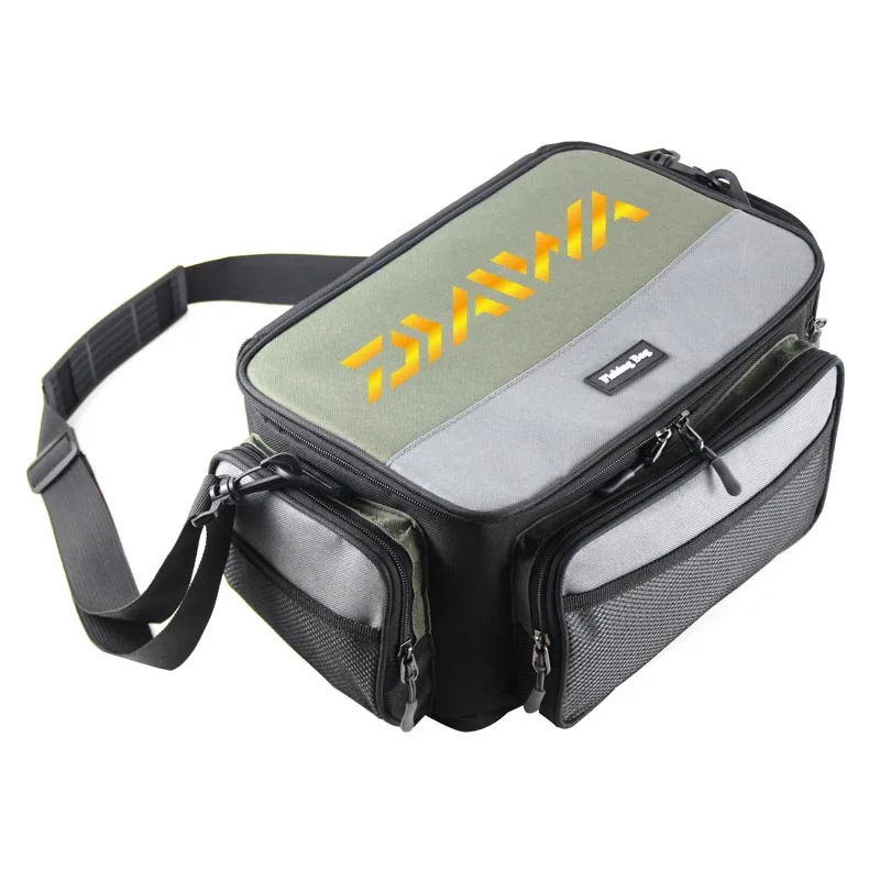 

Outdoor Men's Fishing Bag Multifunctional Fishing Reel Lure Gear Accessories Storage Case Fishing Tackle Shoulder Crossbody Bags