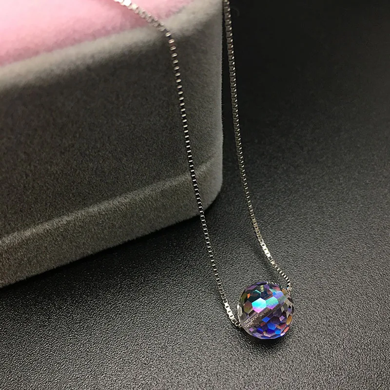 Ожерелье с австрийским хрусталем FUN BEAUTY роскошный цветной яркий шнурок блестящим