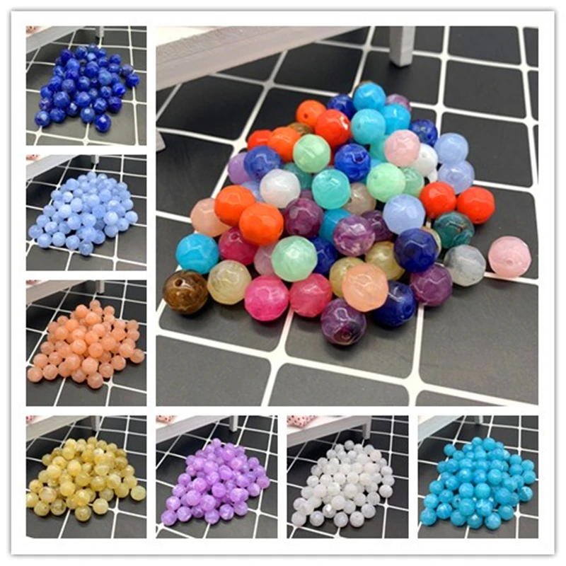 Круглые акриловые бусины с имитацией натурального камня 12 14 мм эффектом облаков