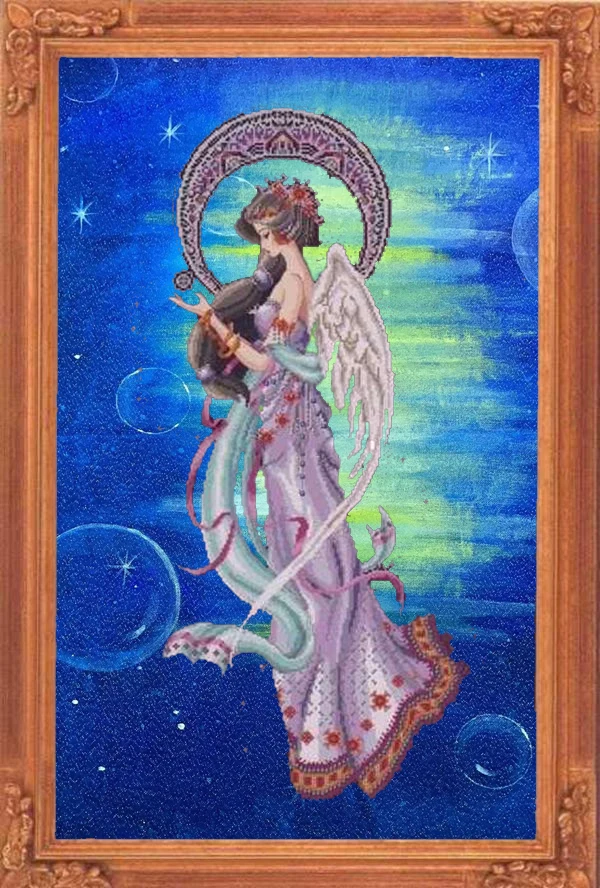 

Набор для вышивания крестиком BF-Bella, лунный Бог, ткань для вышивки бисером, металлическая нить, Набор для вышивки крестиком