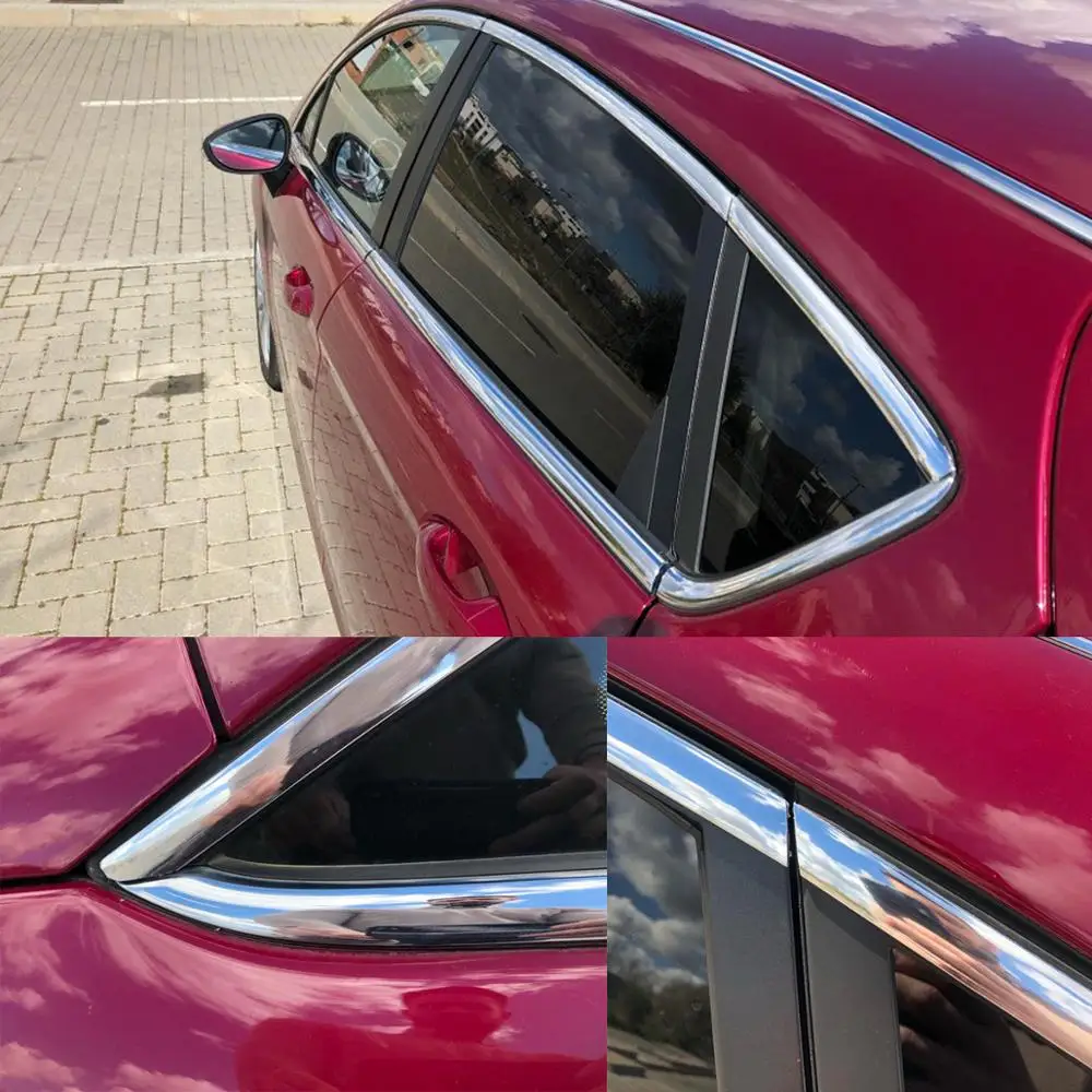 Автомобильная хромированная лента для кузова 13 м защитная литая наклейка