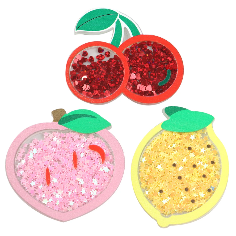 Аксессуары David фруктовые шейкеры прозрачный акрил с блестками Сделай Сам заколка