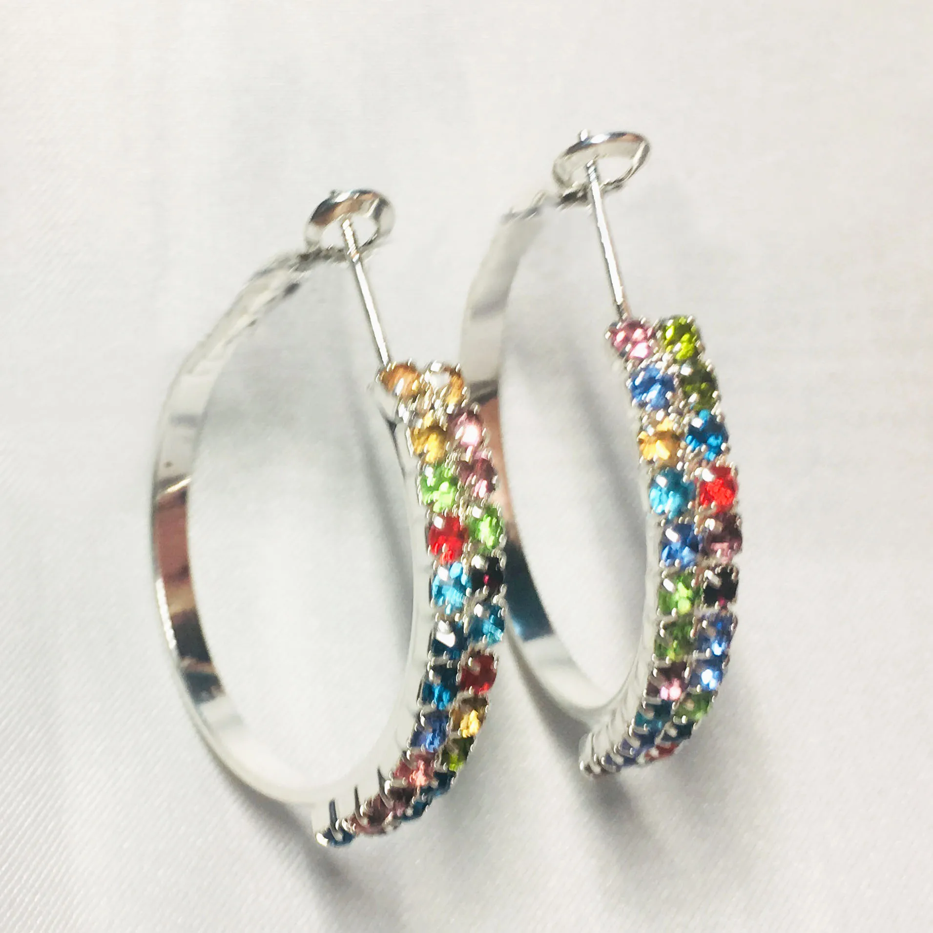 

Earrings for Women Round Earring Accessories Korean Earings Fashion Jewelry 2020 Colorful Aretes de Mujer Christmas 30mm