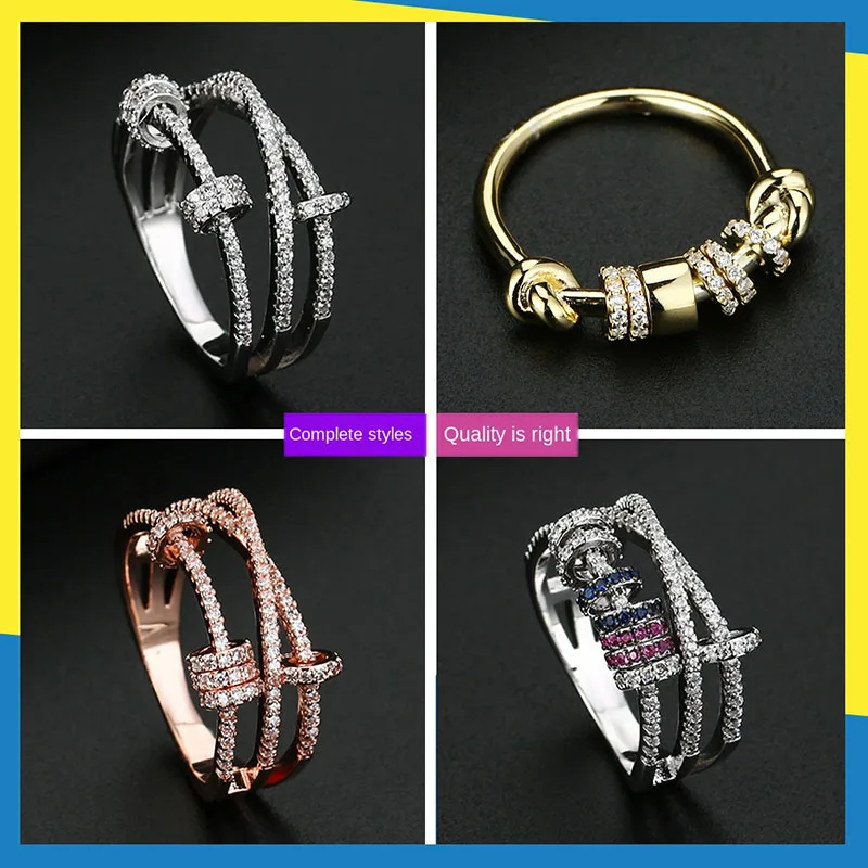 

Женское кольцо с бриллиантами, кольцо из черного золота 18 К с круглой пряжкой в стиле хип-хоп, 2020