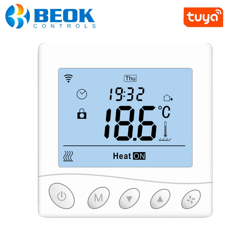 

Beok Gas Boiler Controller Wifi Thermostat Tuya Smart Room Heating Temperature Regulator Remote Control Programmable TR33
