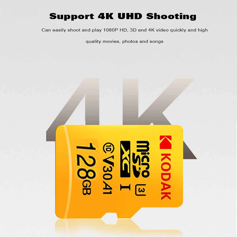 Оригинальные карты памяти Kodak 512 ГБ U3 класс 10 Micro SD карта microSD UHS-I TF карта 512 ГБ SDXC C10 32 Гб 64 Гб 128 ГБ 256 ГБ