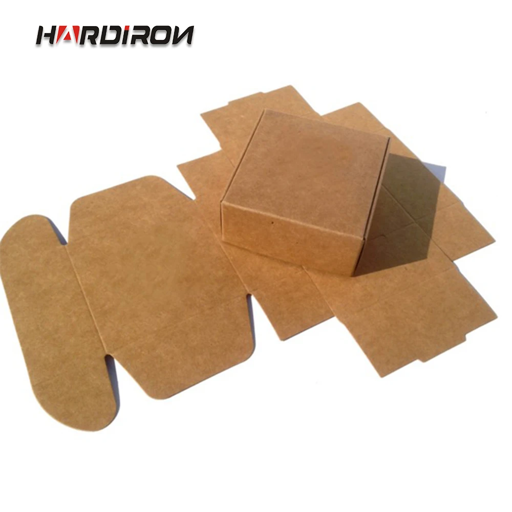 Es,folding Kraft Paper Square Craft Box,candy Gift Packaging Boxy Boxes