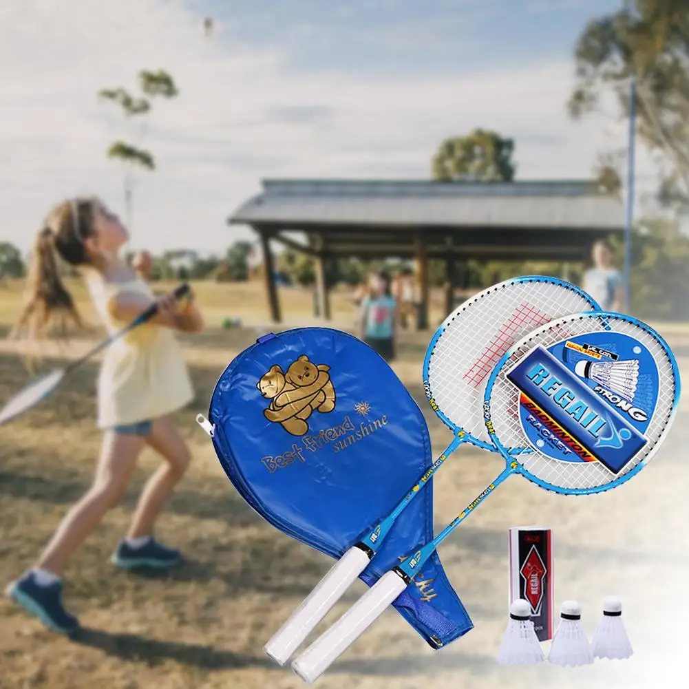 

Children Badminton Racket Set Training Practice Racquet For Indoor Outdoor Sport Games Support Dropshipping