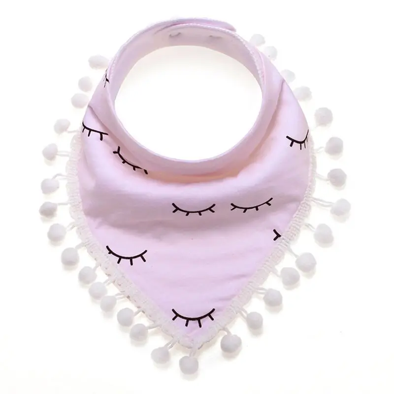 Детские нагрудники хлопковое кружевное полотенце с кисточками двойной