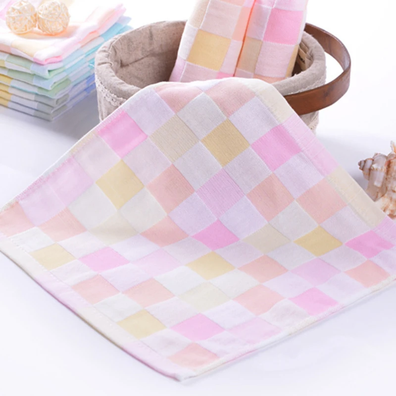

Soft Baby Towel Cotton Muslin Kids Saliva Towel Gauze Squares Printed Boy Girl Baby Cartoon Handkerchief Infant Feeding Towel