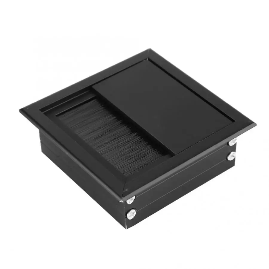 2 шт. прямоугольная крышка с отверстием для кабеля из алюминиевого сплава