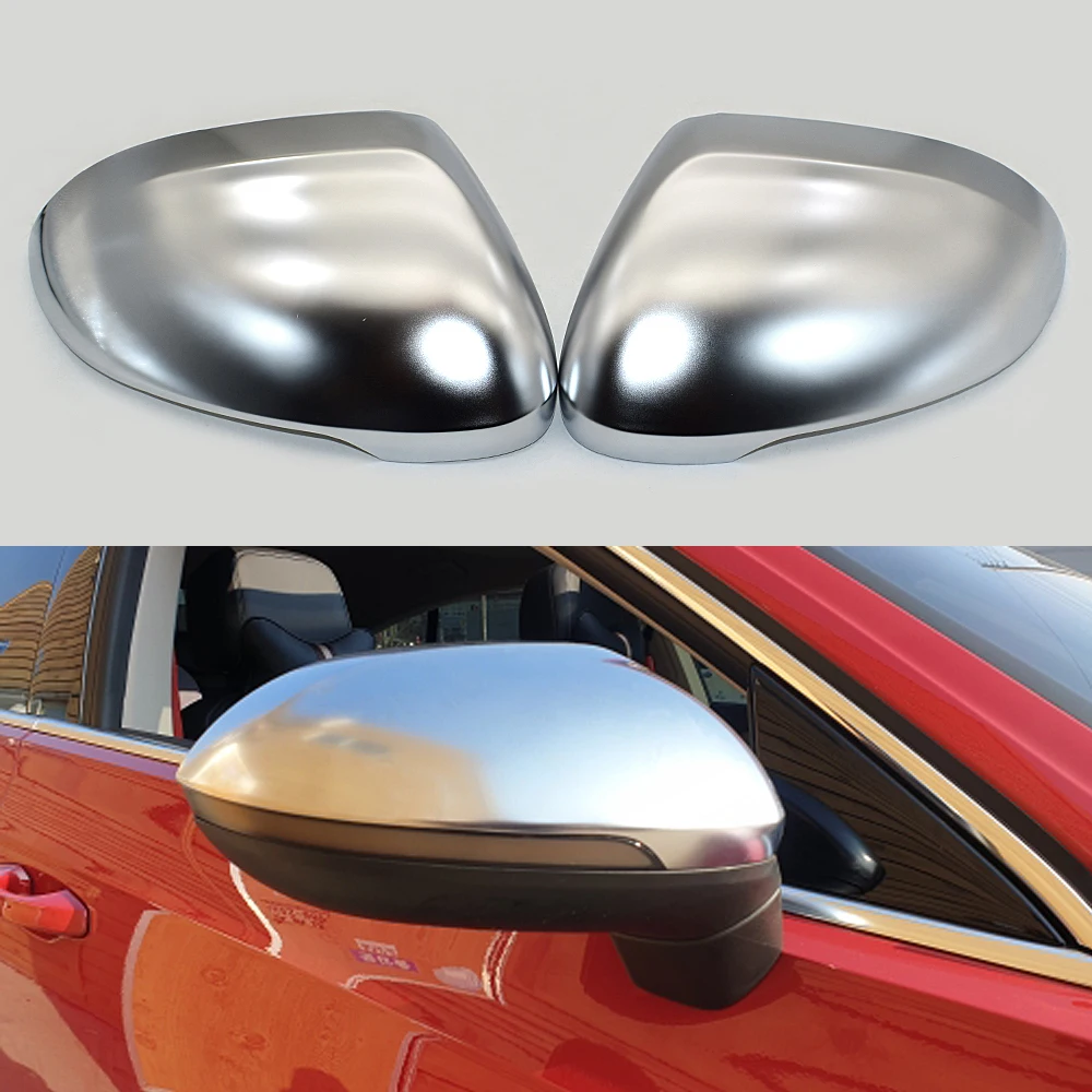 

ANZULWANG Matt Chrome Mirror Cover Rearview Side Mirror Cap Housing For Volkswagen VW Passat B8 2015-2019