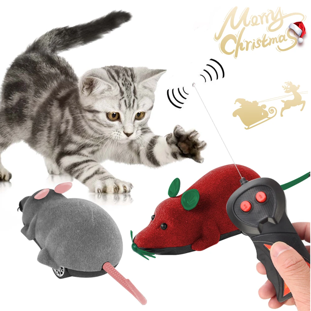 Кошки-мышки игрушка Беспроводной RC мышки для котов игрушки дистанционного