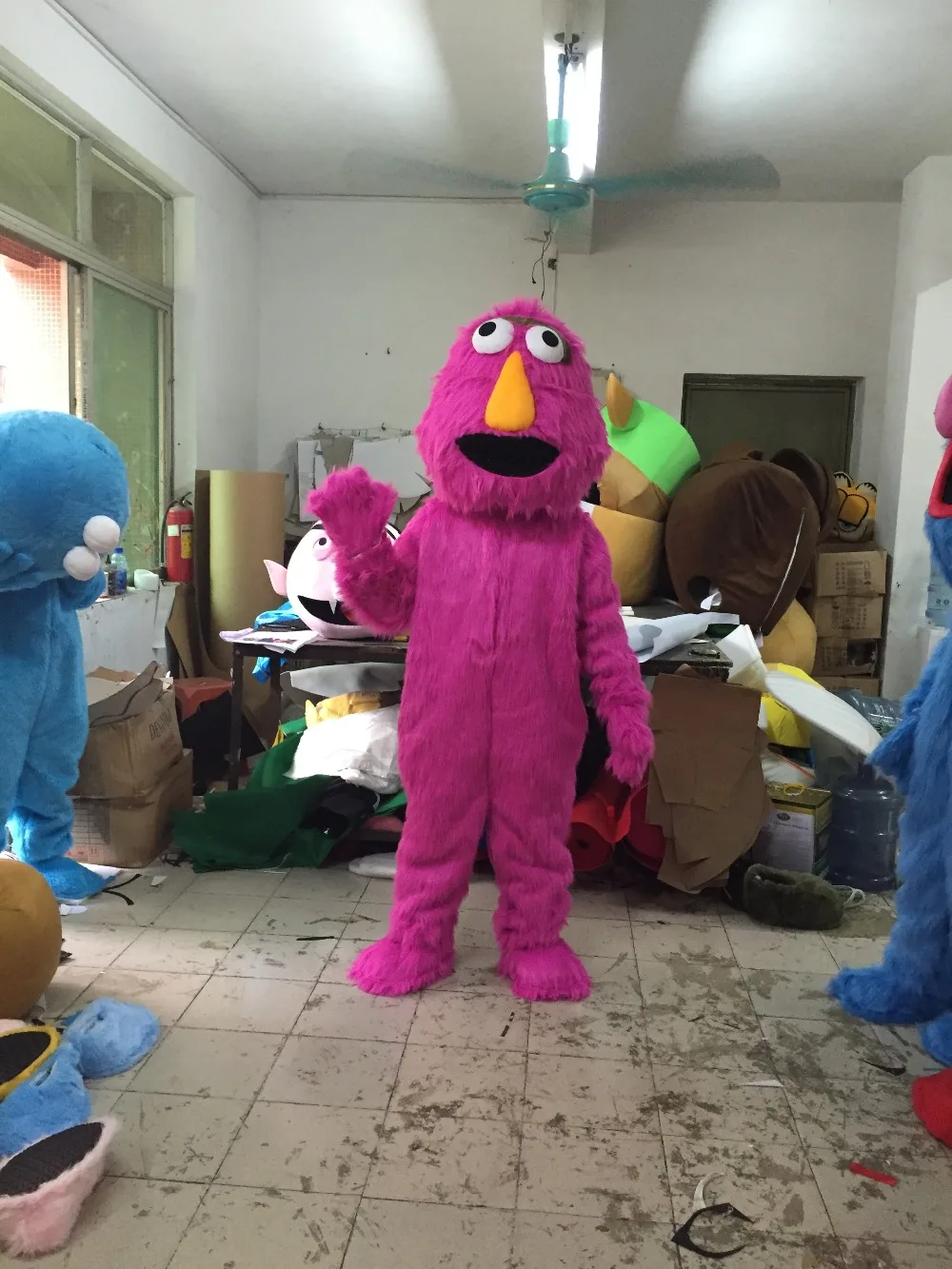 Костюм-талисман вампира Улица Сезам мультяшная одежда костюм маскоте унисекс