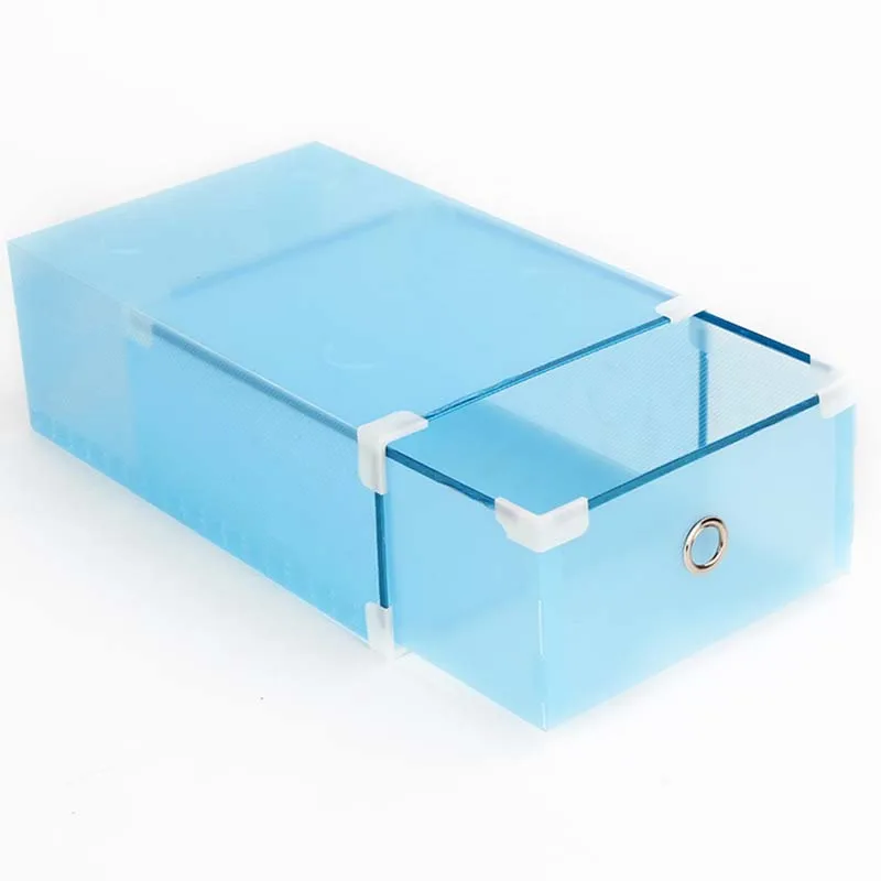 

transparent shoe box Drawer Case Plastic Shoe Boxes Stackable Box Household storage box S9S21S47