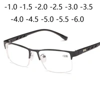 1 1 5 2 2 5 3 3 5 4 4 5 5 finished myopia glasses women men full half metal frame ultralight students short sight