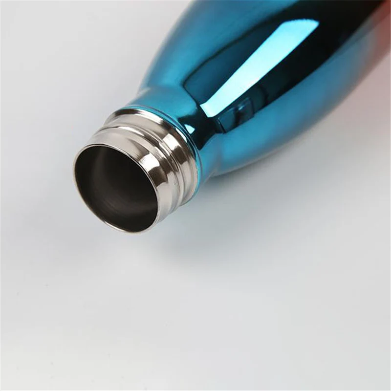 

Customize Logo Stainless Steel Water Bottle Rose Gold Thermos Vacuum Flask Insulated Cold Cup Leak-proof Sport Drink Bottle Mug
