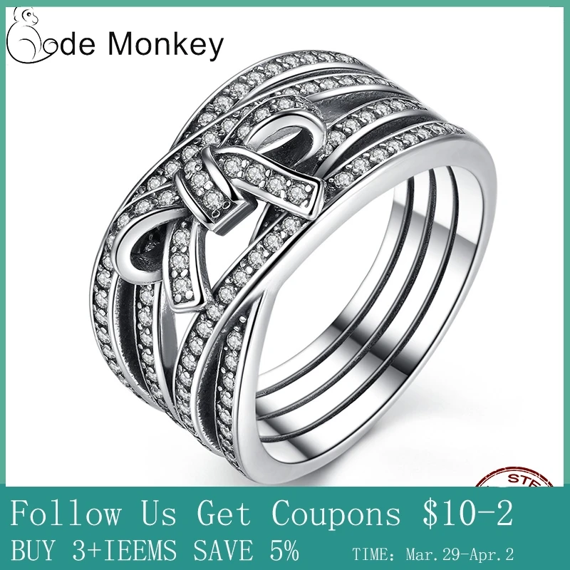 CodeMonkey 2021 новый 100% 925 кольца из стерлингового серебра оптовая торговля