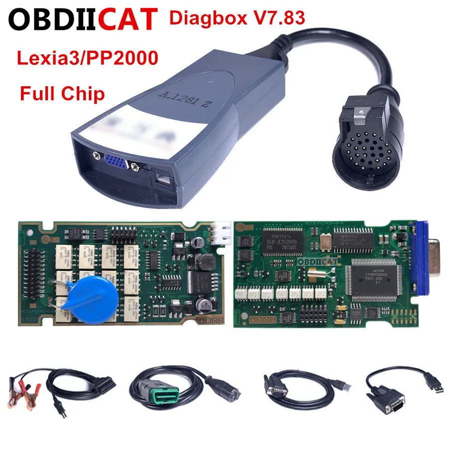 Lexia3 PP2000 диагностический инструмент с Diagbox V7.83 FW 921815C и оригинальный