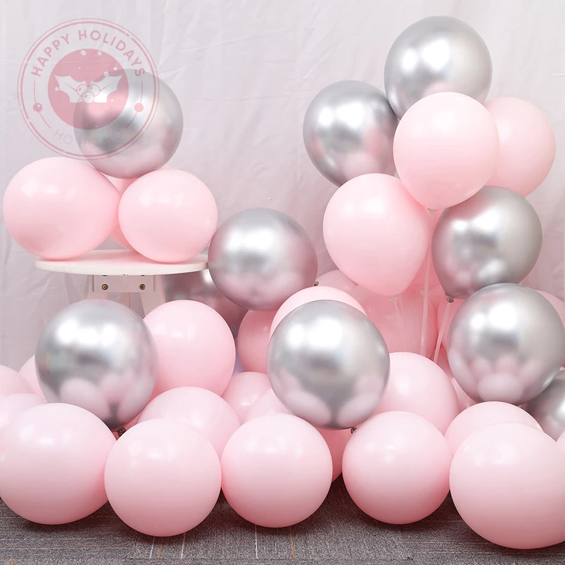Thickened Macarone Balloon Baby Pink Helium Balloons Happy Birthday Party Decoration Wedding Arch Layout Globos Accessories 12inch microphone latex balloons happy birthday balloon party decoration helium balloon wedding decoration party supplies globos