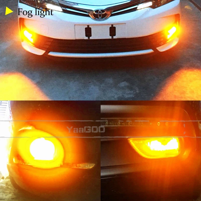 YaaGoo 33SMD H16 5202 5201 светодиодный фонарь для автомобиля грузовика противотуманный
