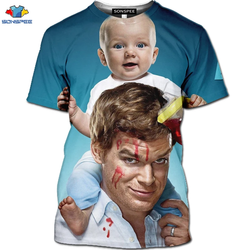 Мужская футболка с 3D принтом SONSPEE Fun Jesus в стиле хип хоп Harajuku из сериала Horror Dexter Surgery