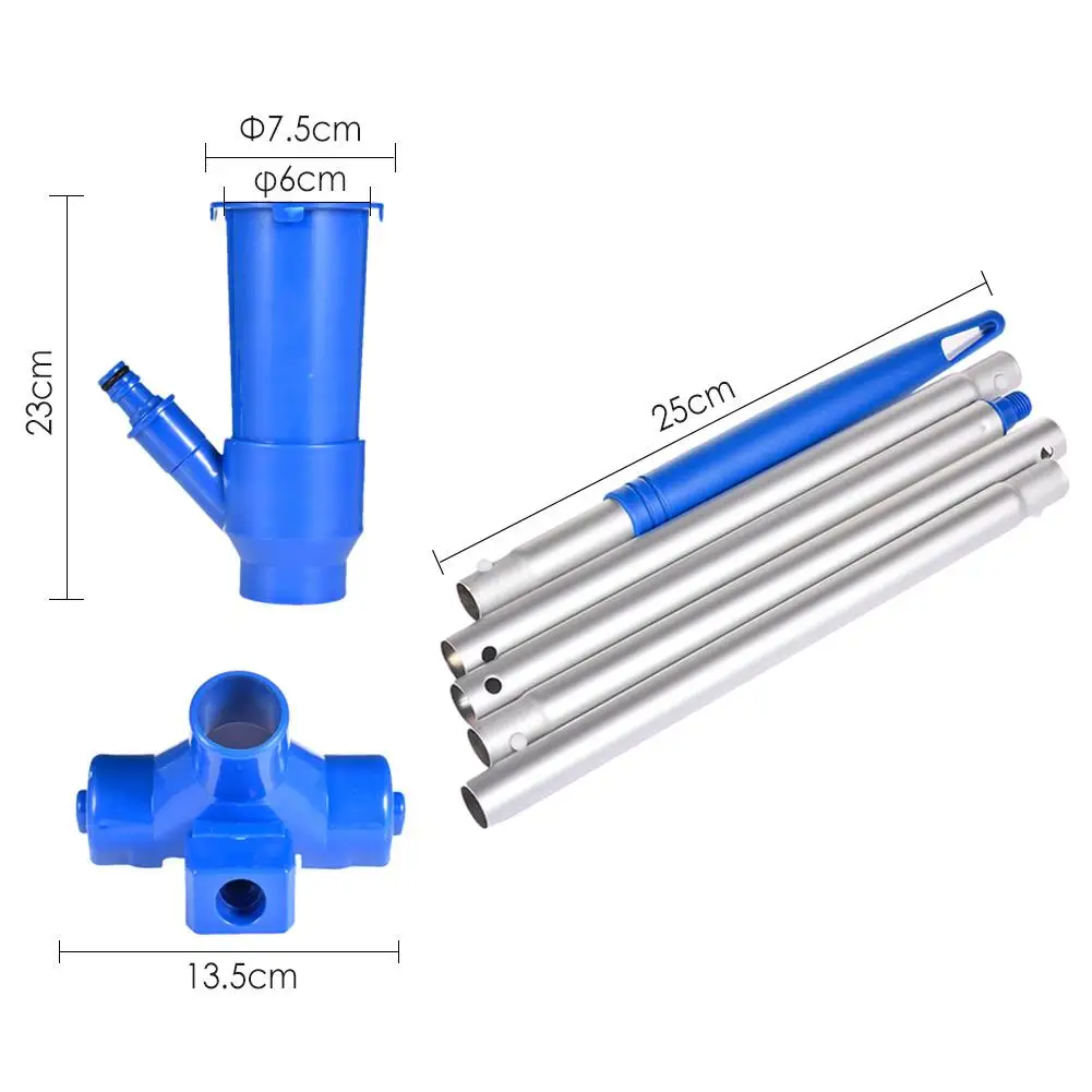 

Swimming Pool Vacuum Cleaner Underwater Cleaner Portable Convenient Pool Vacuum Jet Above Ground Ponds Fountains Brush Cleaner