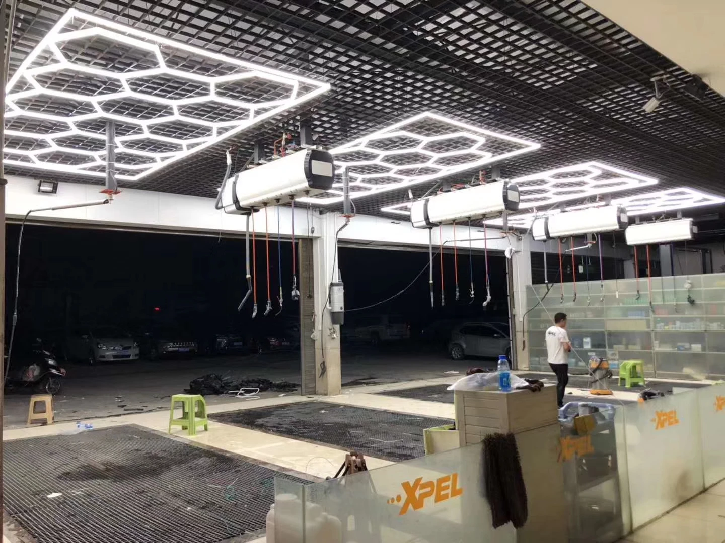 GE8001 автомобильное техническое обслуживание залива ячеистая Шестигранная лампа