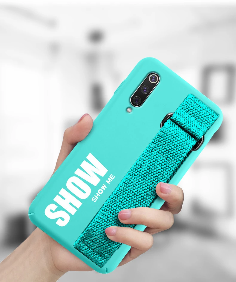 Чехол для huawei P30 pro P20 Lite Nova 3e 3 3i P Smart P10 Plus, мягкий силиконовый матовый чехол на заднюю панель с ремешком на руку, чехол Funda