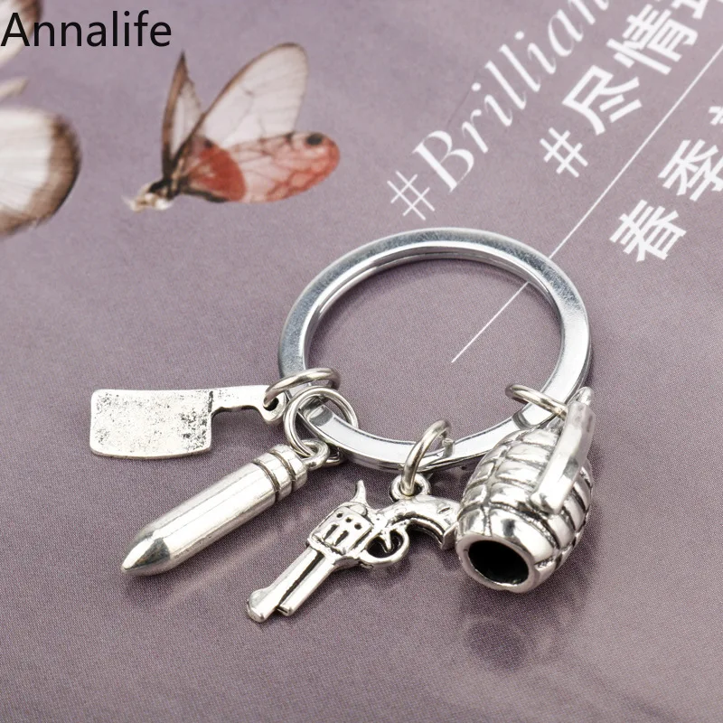 Новинка 2019 3D брелок в форме пули самодельные брелки женские металлические из